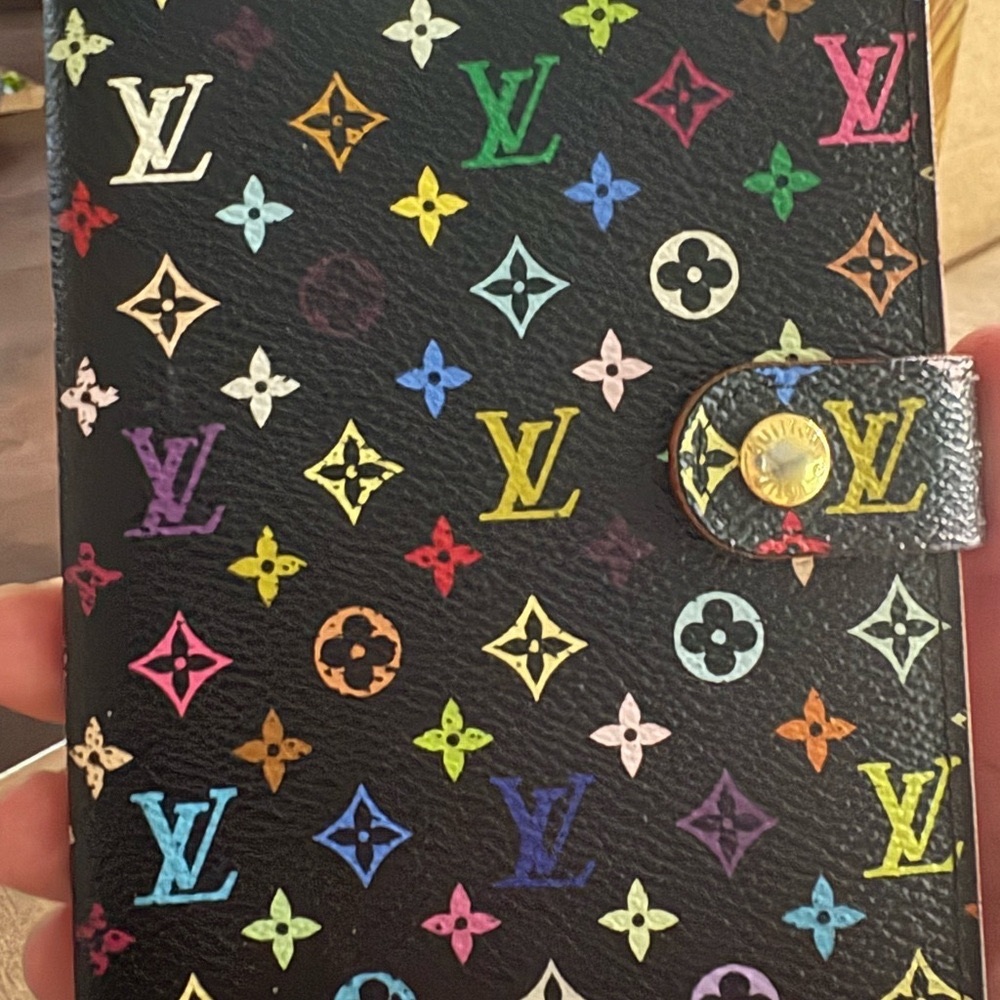 Louis Vuitton Murakami Black Multicolor Monogram Agenda Planner
